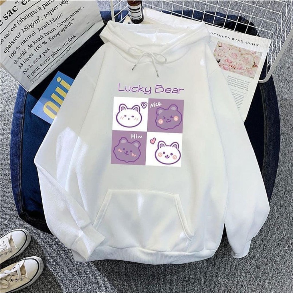 HOODIE WANITA SQUARE LUCKYHOODIE WANITA LUCU / HOODIE WANITA TEBAL