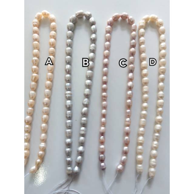 MUTIARA RENTENGAN BAHAN PERHIASAN RENTENGAN MUTIARA AIR TAWAR LOMBOK