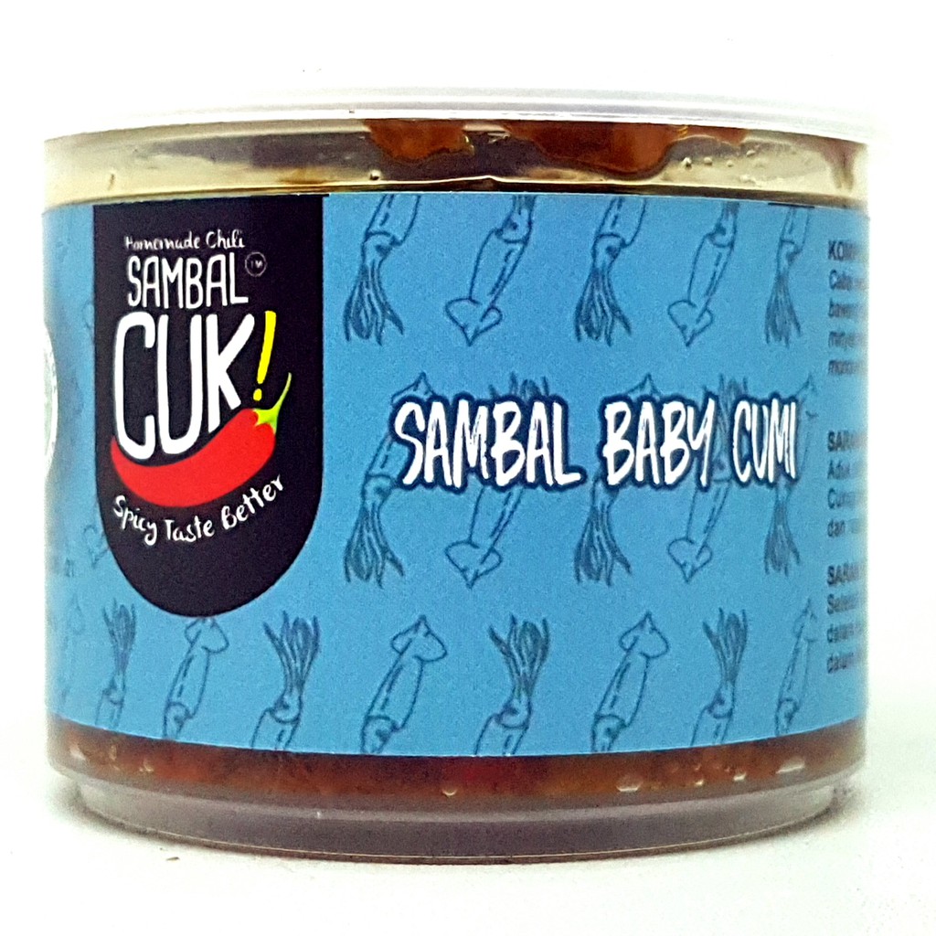 

CUK SAMBAL BABY CUMI 140gr | COK SAMBEL ASLI DAPOER KUNO PEDAS PEDES