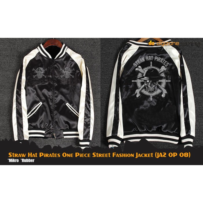Jaket Pria Sukajan Yakuza Jepang Distro Anime One Piece Street Fashion - JAZ OP 08  ⠀