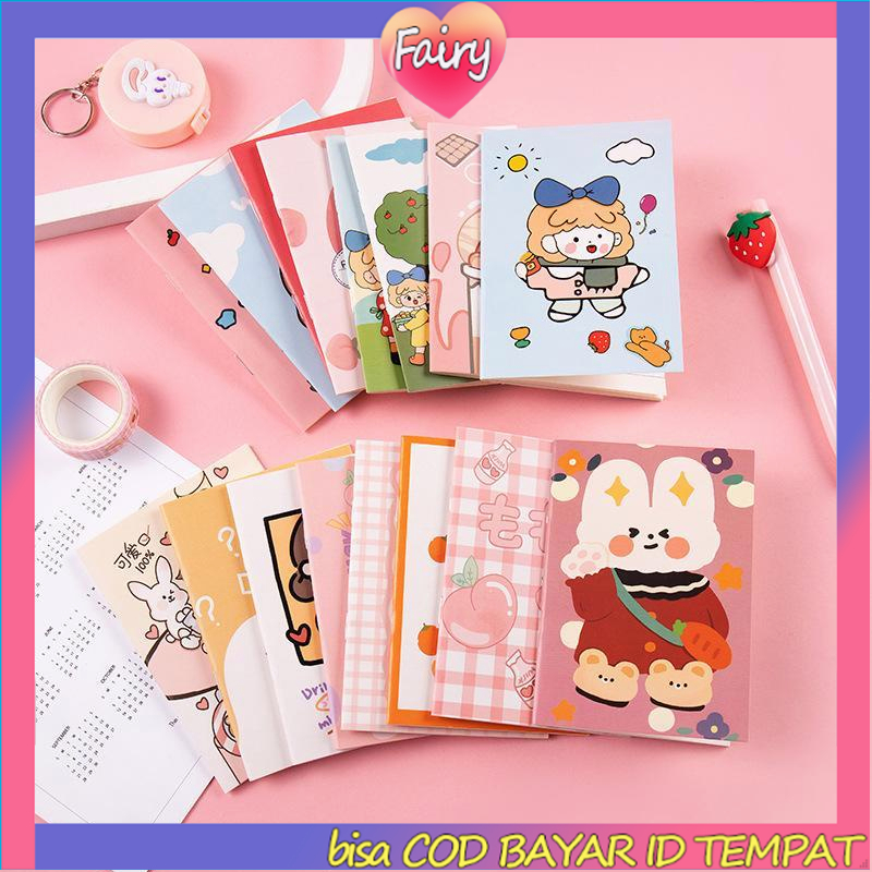

Buku Kecil yang Lucu Perlengkapan Kantor Notepad Alat Tulis Siswa Portable Mini Notebook Notepad F