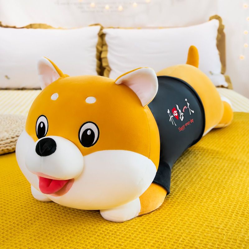 Boneka Guling Shiba Inu 90cm Boneka Shiba Inu Bantal Shiba Inu NEW Boneka Kado Hadiah Ulang Tahun