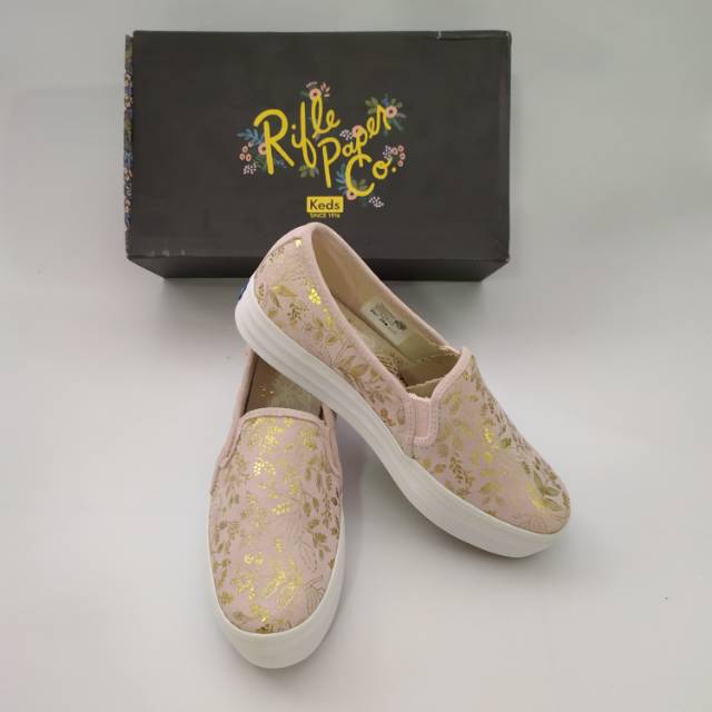 Sepatu Keds Original SALE Soft Pink Gold Rifle Paper Co Size 38 (24.5cm) & 37.5 (23.5cm)