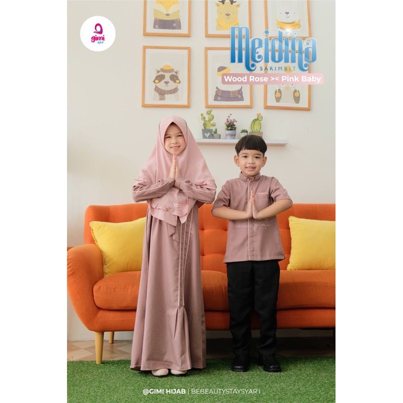 Gimi Hijab - Meidina Gamis Anak (Tanpa Hijab)