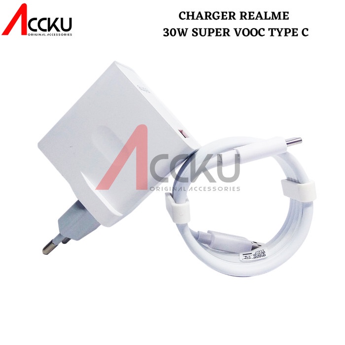 Charger Realme 30W Super Vooc Fast Charging Type C VC56HAEH Charger Realme 30W USB Type-C USB Super VOOC Fast Charging