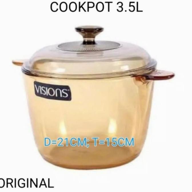 siap kirim] Visions cookpot 3.5L/ panci visions/pamci kaca