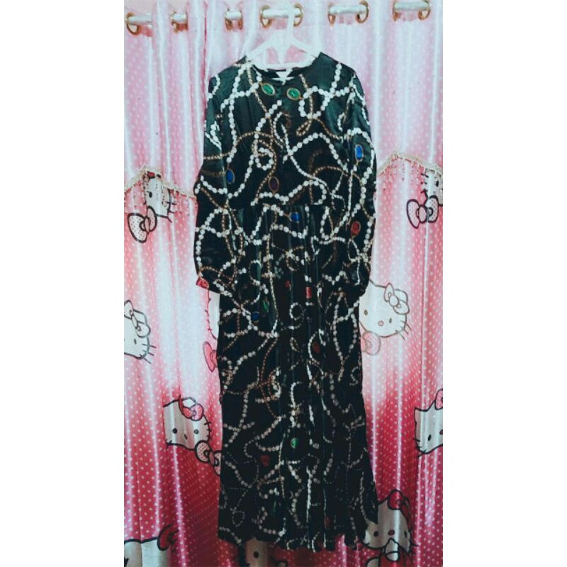 Preloved Gamis Syar'i Produk Ulya Hijab bahan satin