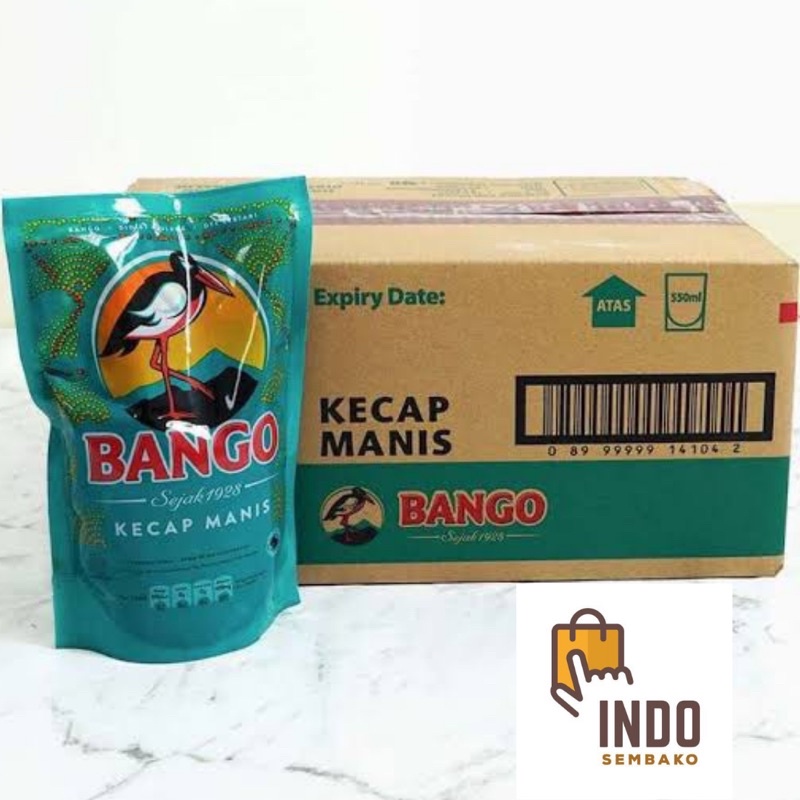 Kecap Bango Dus 520ml / Kecap Manis Bango Karton 520ml x 12 / Bango 12 x 520 ml