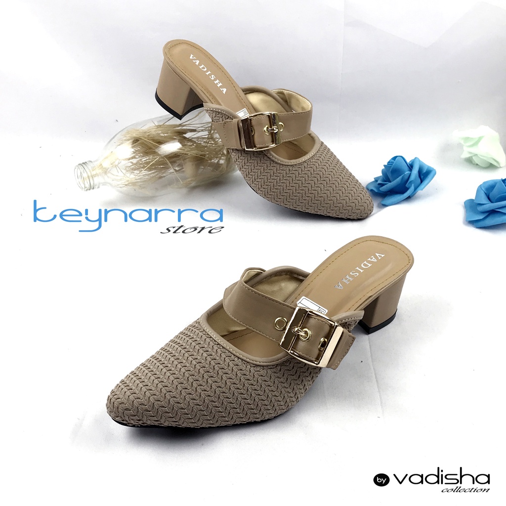 VADISHA LAYLA Sendal Wanita, Sendal Heels/ Sendal Hak Tahu 5cm IN-03 By.Keynarra Store