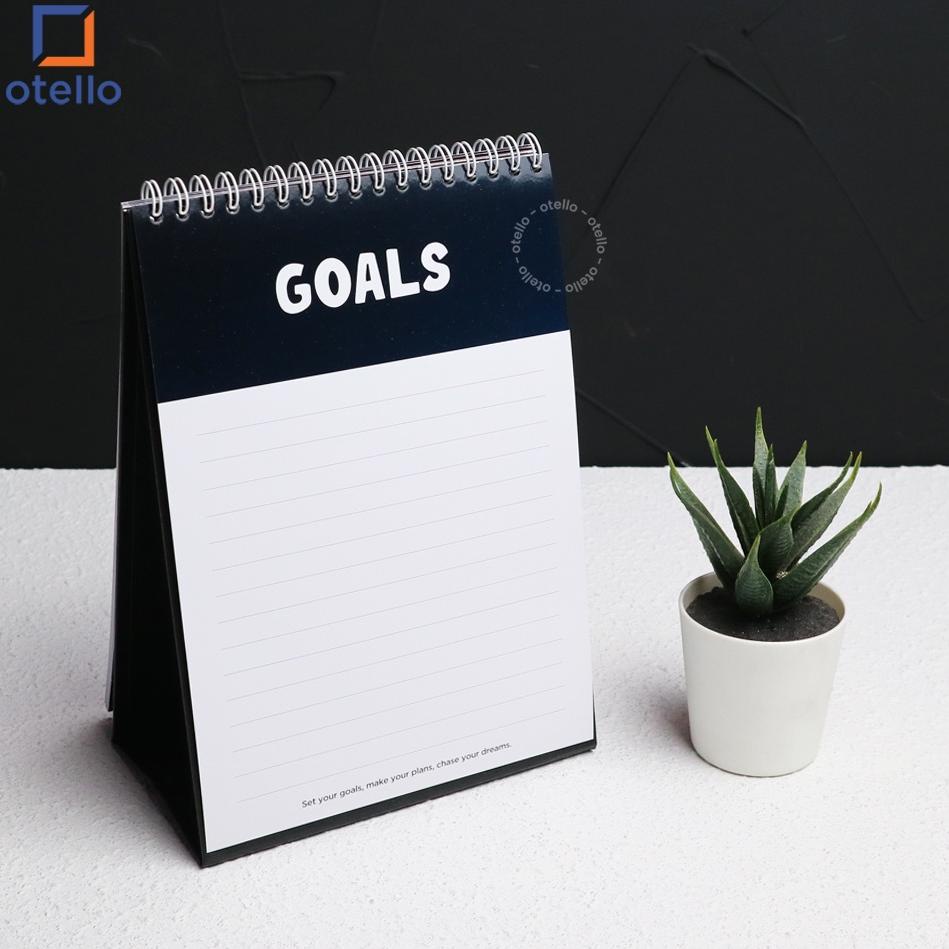 

[KODE 8855] Kalender Meja 2022 Kalender Goals Keren Banget ! Desk Calendar Minimalist Quotes Motivas