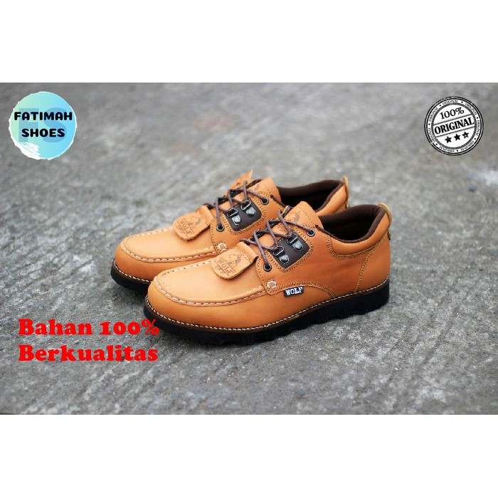 Sepatu Boots Pria Kulit Asli Original Handmade Sepatu Low Boots Pria Sepatu Pria Kulit Sepatu Cowok