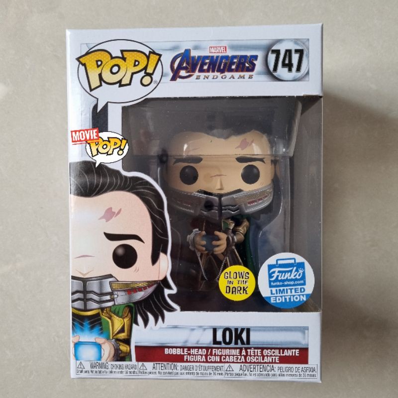 Funko POP Marvel: Avengers Endgame - Loki eith Tesseract Glow