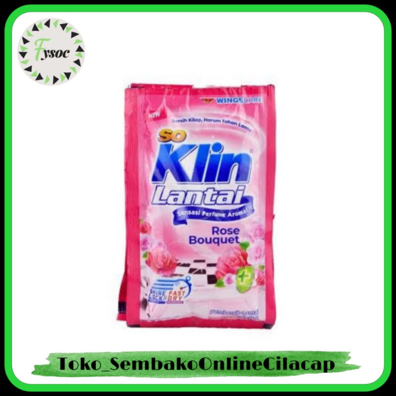SO KLIN LANTAI ( 25ML X 6 PCS ) | SEREH | CITRUS LEMON | ORANGE JERUK | UNGU PURPLE LAVENDER | ROSE BOUQUET