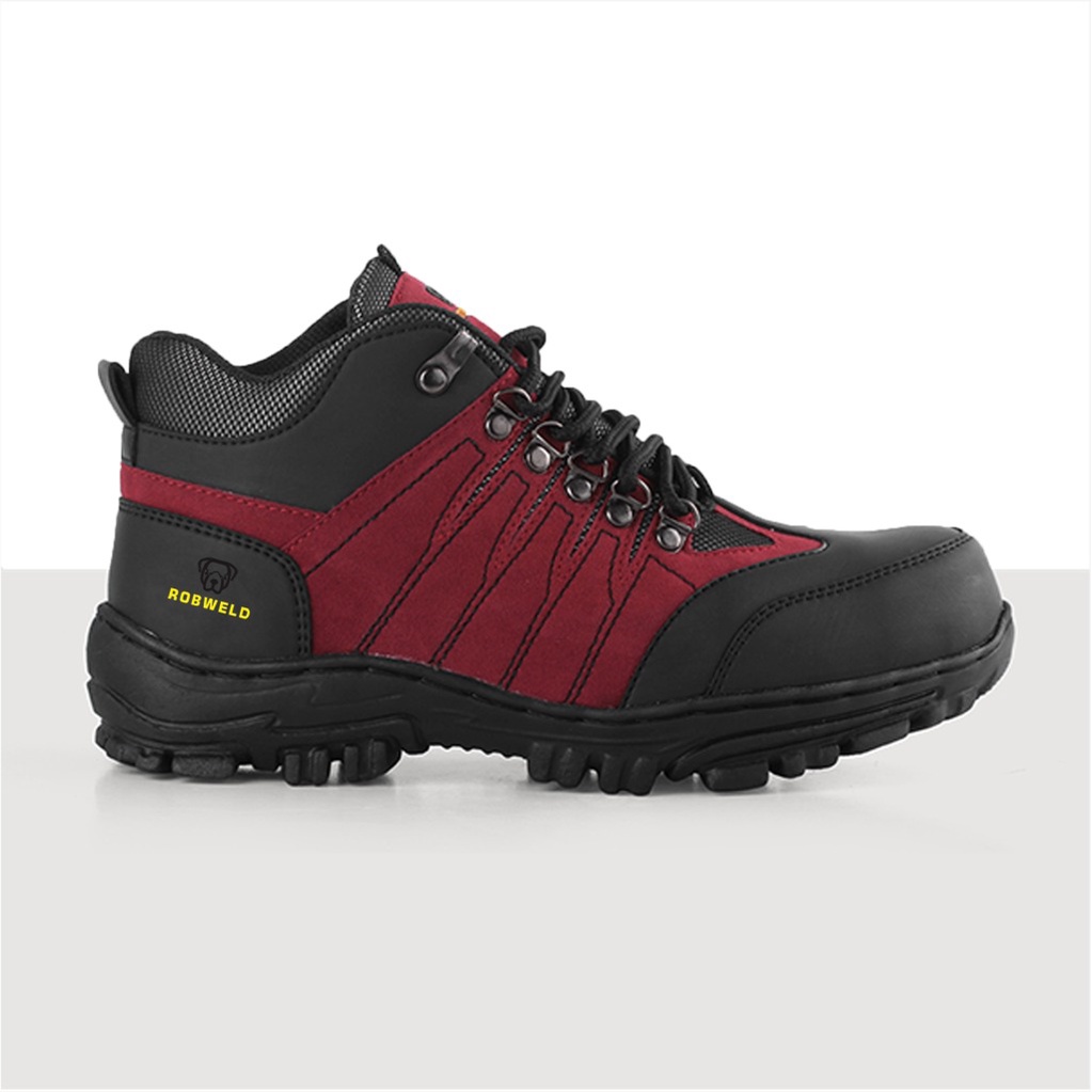 Sepatu Safety Boots Pria, Sepatu Safety Ujung Besi, Sepatu Safety Pria Proyek Kerja Lapangan, Sepatu Safety Outdoor Hiking, Sepatu Septi Gunung BISA COD BAYAR DI TEMPAT-Robweld Original