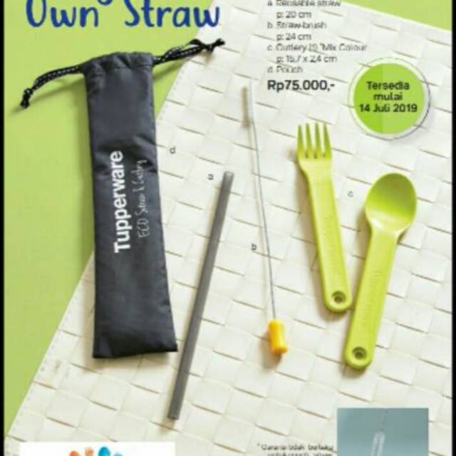 Eco straw n cutlery