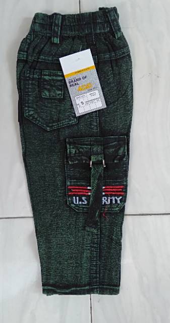 CELANA KOLOR SABUK SEMI JEANS/CELANA ANAK PANJANG