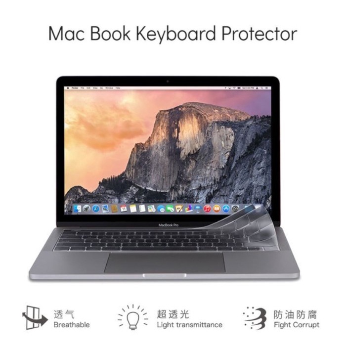 WiWU Silicone Keyboard Protector for Macbook Pro 14.2 and 16.2 2021