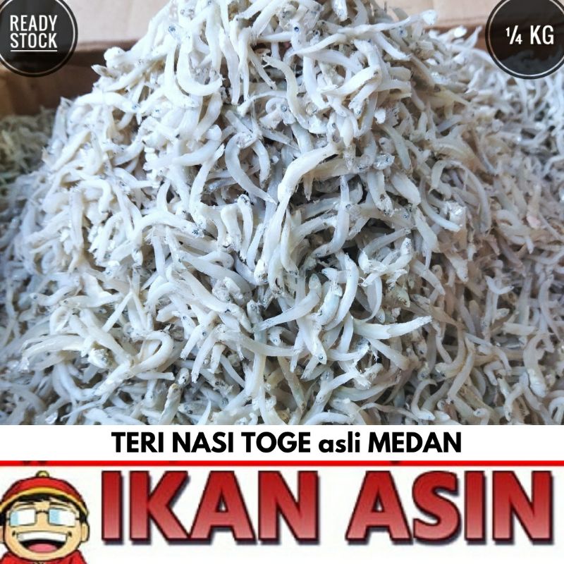 

Ikan Asin TERI TOGE MEDAN 250 gr cap TOKE BAGAN SIAPI API