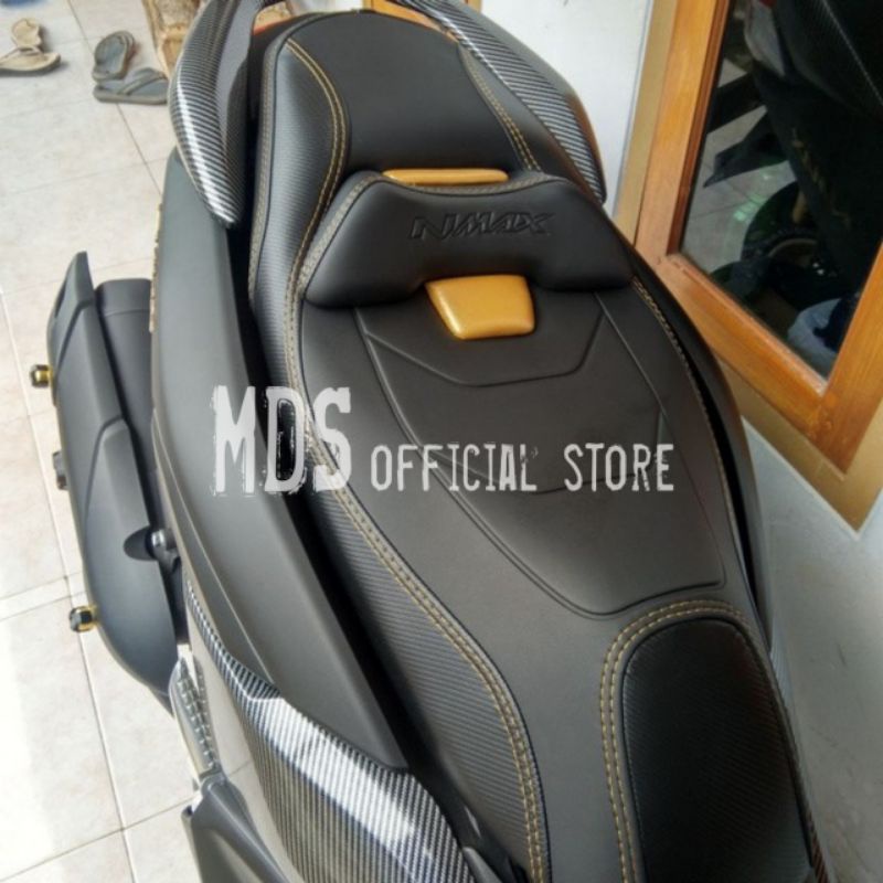 kulit jok custom all new nmax 2020 / 2021 lis gold / aksesoris nmax