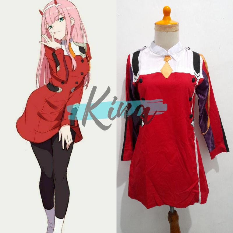 Darling in the Frankk Zero Two Cosplay Costume Anime Female