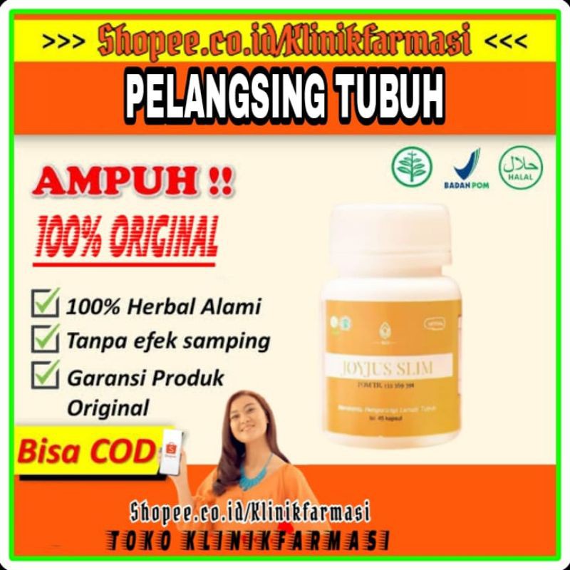 JOYJUS SLIM Asli BPOM Obat Diet Herbal Pembakar Lemak Dan Kalori Aman Tanpa Efek Samping