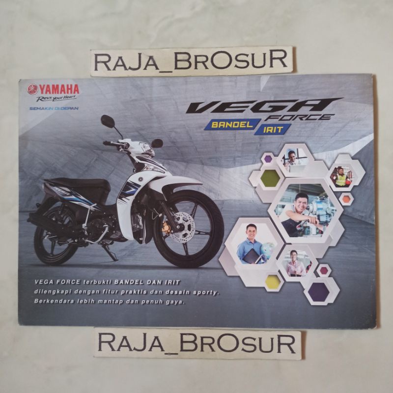 Poster brosur katalog flyer Yamaha Vega Force 2015