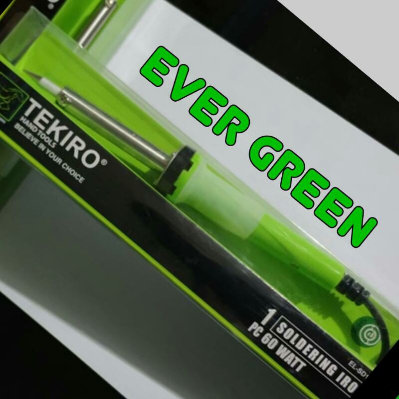 PROMO SOLDER Listrik 40/60 watt TEKIRO SOLDERING HAND TOOL (+ timah + pasta solder) ... sedia avomet