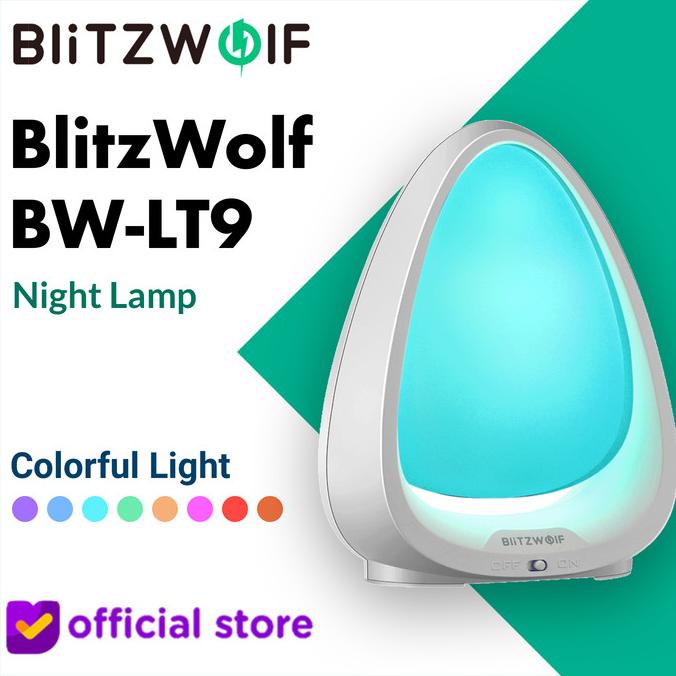 BlitzWolf BW LT9 LED Color Smart Night Light Lamp Lampu Tidur Malam ready