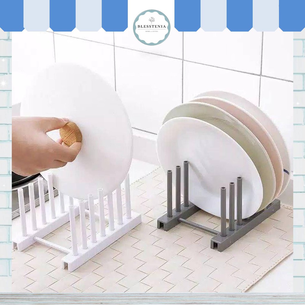 Blesstenia - Rak Piring Bentuk Pagar Mini | Rak dapur minimalis | Aksesoris dapur
