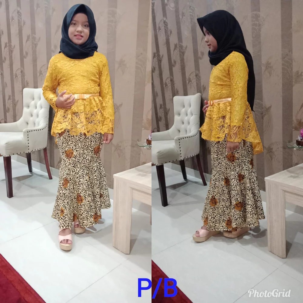 Setelan Kebaya Anak Brukat