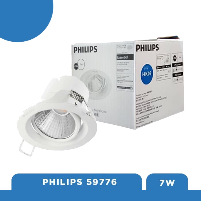 Lampu Downlight PHILIPS POMERON Recessed LED 3W 5W &amp; 7W