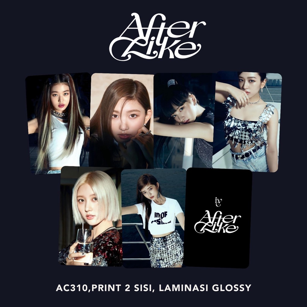 IVE AFTER LIKE Photo Concept Wonyoung Lesseo Liz Yujin Rei Gaeul Unofficial Photocard