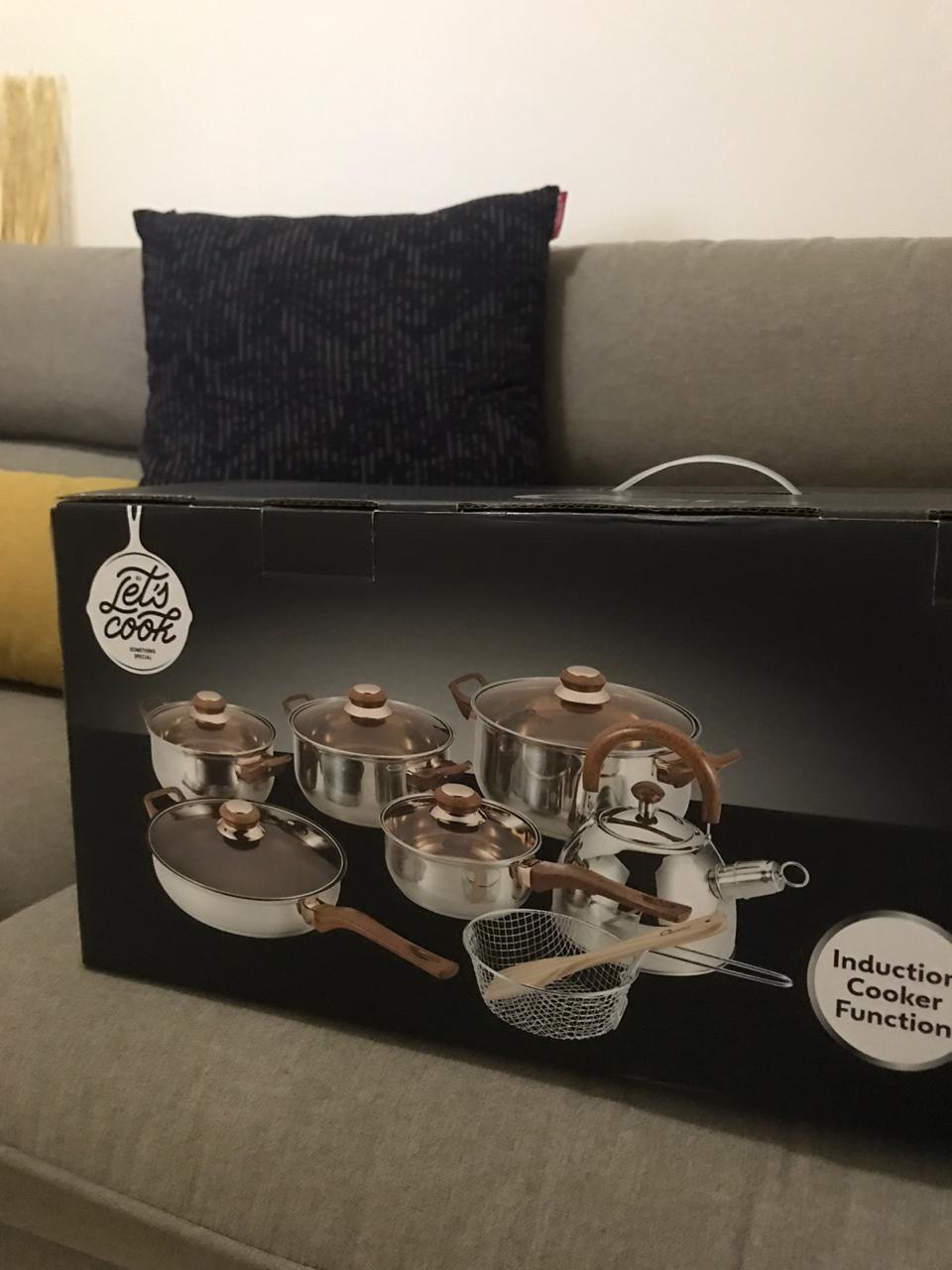 [khusus Gojek/grab] Ox-933 Panci Set Oxone Eco Cookware Set 12+2 Pcs