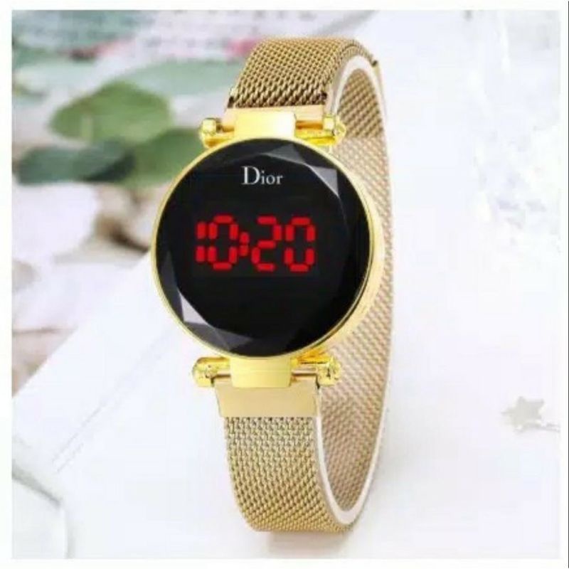 Jam Tangan Wanita RANTAI Magnet Led Digital