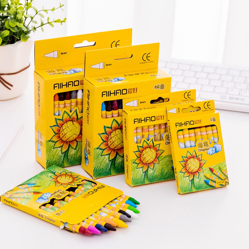 

24 PCS Crayon Set Warna Lengkap untuk Anak Mengambar