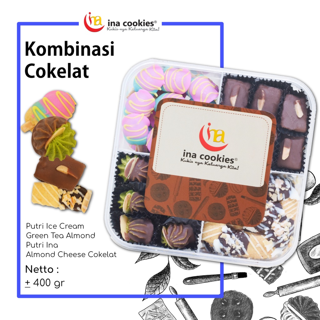 

INA COOKIES TOPLES REGULER KOMBINASI COKLAT