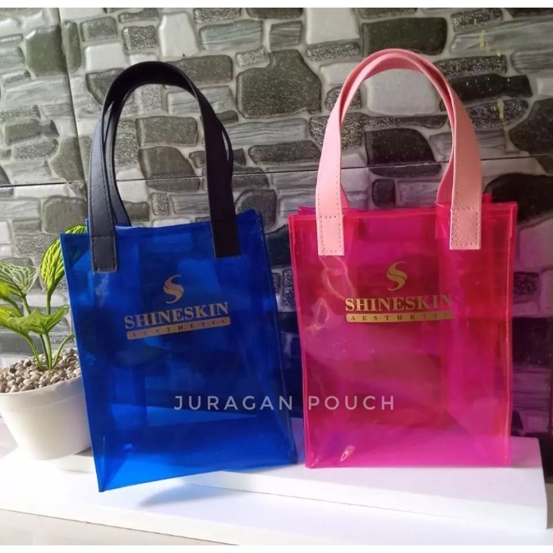 TAS PVC CUSTOM BEBAS DESAIN/Tas Skincare Murah Custom/Pouch Skincare Custom unik murah/Tas mika Pvc