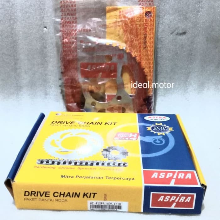 Gir Gear Set Rantai - Supra Fit Old Supra X Lama KEV Asli Aspira H2-412PA-KEV-121H