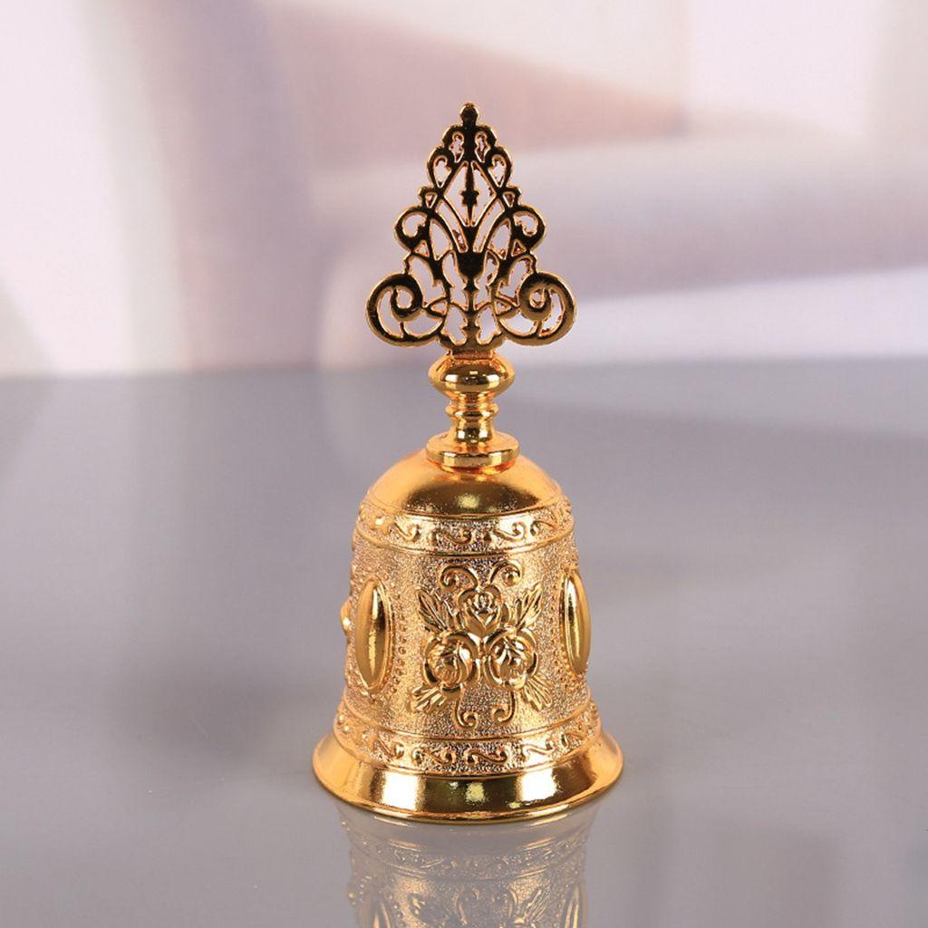 [Elegan] Hand Call Bell Suara Jernih Pegangan Kualitas Hadiah Rusa, Pohon Xmas Metal Pet Bell Bell Craft