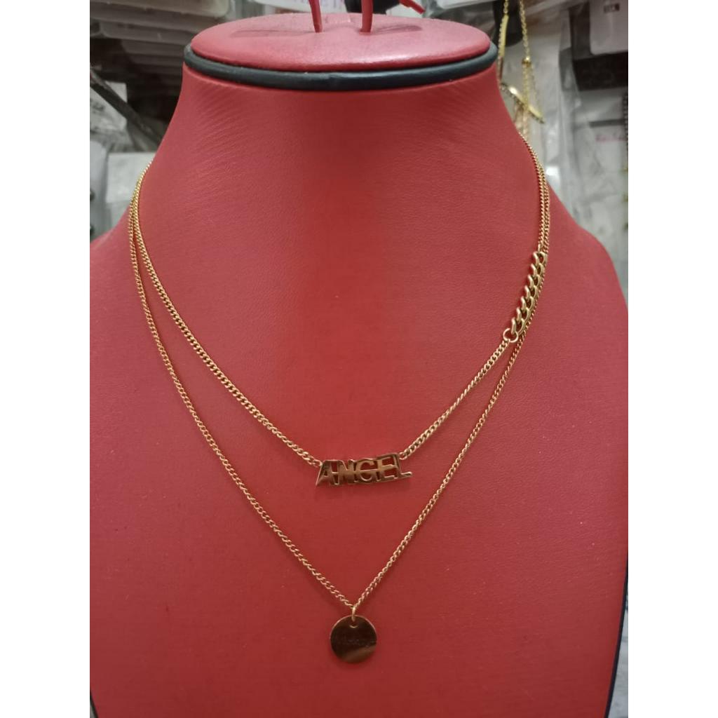 TITANIUM KALUNG FUJI + KALUNG ANGEL PERHIASAN WANITA || AKSESORIS WANITA KALUNG FUJI TITANIUM + KALU