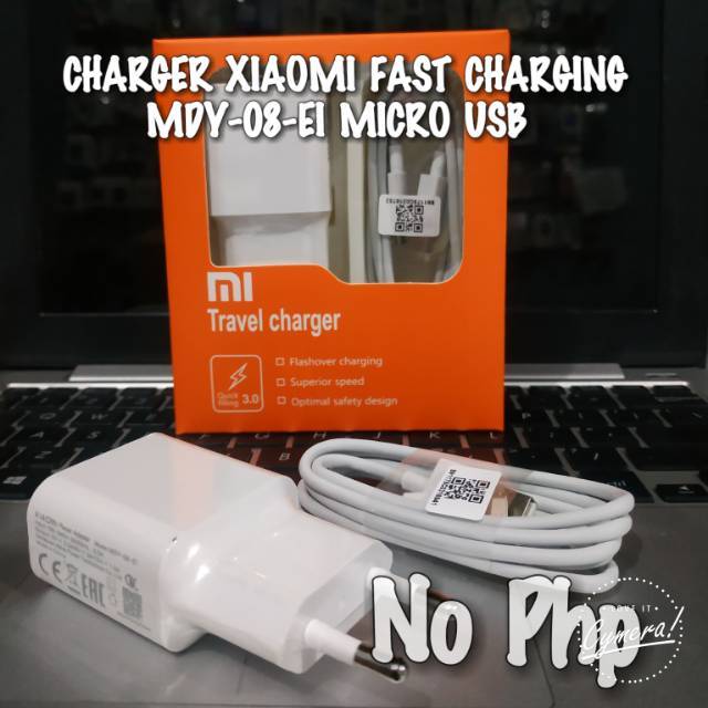 CHARGER XIOMI REDMI NOTE 5  NOTE 6 4X PRO FAST CHARGING USB MICRO (MDY-08-EI)