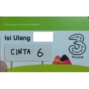 VOUCHER KUOTA TRI CINTA 6 (50GB) THREE/TRI