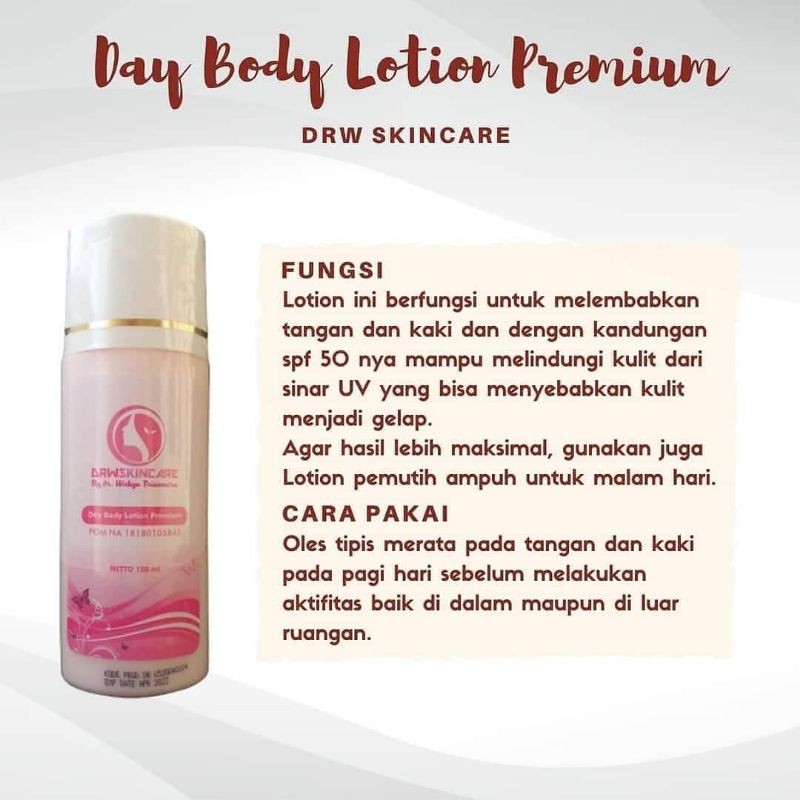 Day Body Lotion Foundation Premium Drw Skincare