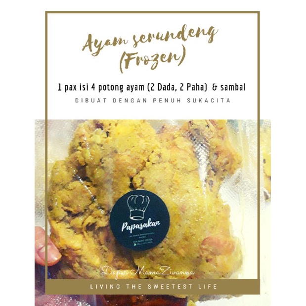 AYAM SERUNDENG/AYAM GORENG/FROZEN 450gr