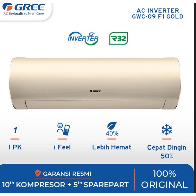 AC Gree GWC-09F1 gold 1PK inverter 685 Watt