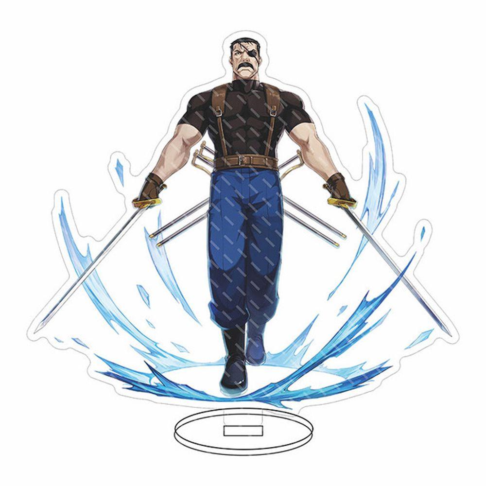 Lanfy Anime Figure Stand Collection Model Mainan Kawaii Desk Decor Kartun Mainan Karakter Anime Brotherhood Karakter Manga Stand Akrilik Alphonse