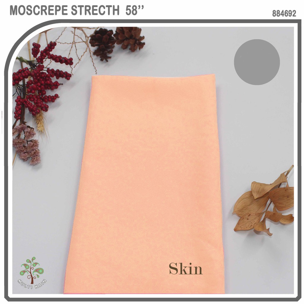 bahan multi kain moscrepe / mosscrepe / moscrep moschino mosschino arabian crepe gamis fashion-Skin