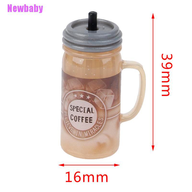 (Newbaby) Miniatur Botol Minuman Jus Skala 1: 12 Untuk Aksesoris Dapur Rumah Boneka