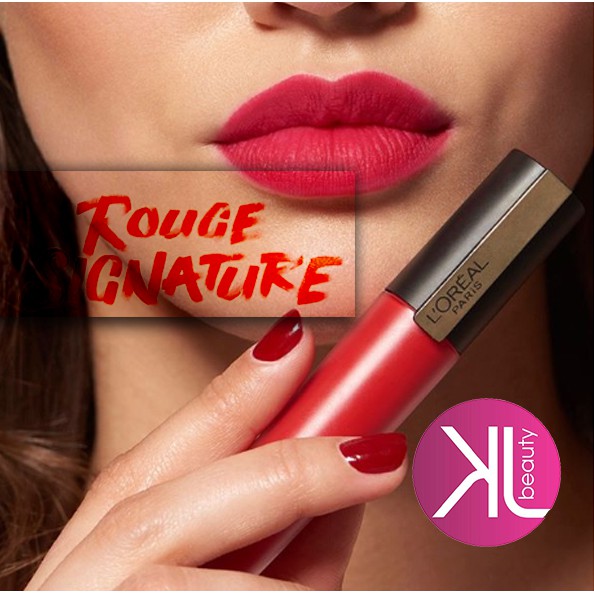 L'Oreal Loreal Liquid Lipstik Matte Rouge Signature Lip Cream