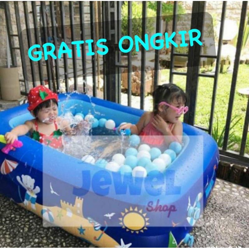 KOLAM RENANG ANAK / KOLAM RENANG KARET / KOLAM RENANG BAYI / KOLAM RENANG ANGIN NUTRILON